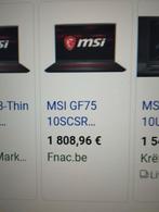 pc gaming MSI, Utilisé, Gaming, Enlèvement ou Envoi