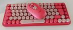 LOGI Pop Mouse & Keys Heartbreaker (rose), Azerty, Enlèvement, Sans fil, Touches multimédia