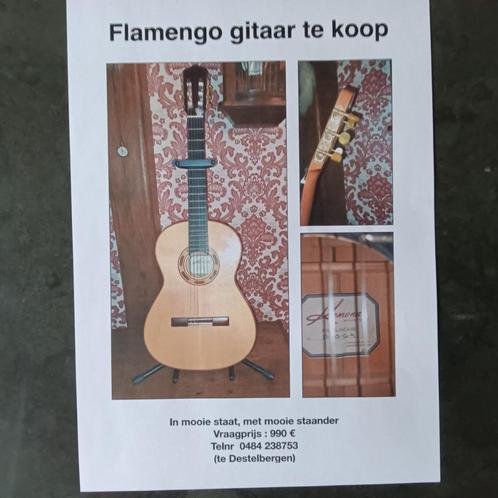Flamenco gitaar , prachtstaat, vrgprs: 800 €, Muziek en Instrumenten, Snaarinstrumenten | Gitaren | Akoestisch, Zo goed als nieuw
