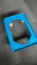 Chariot en plastique — 615 x 415 x 175 mm, bleu, empilable, Enlèvement