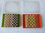 vintage compacte schaak en dam spellen., Hobby en Vrije tijd, Gezelschapsspellen | Bordspellen, Ophalen of Verzenden, Zo goed als nieuw