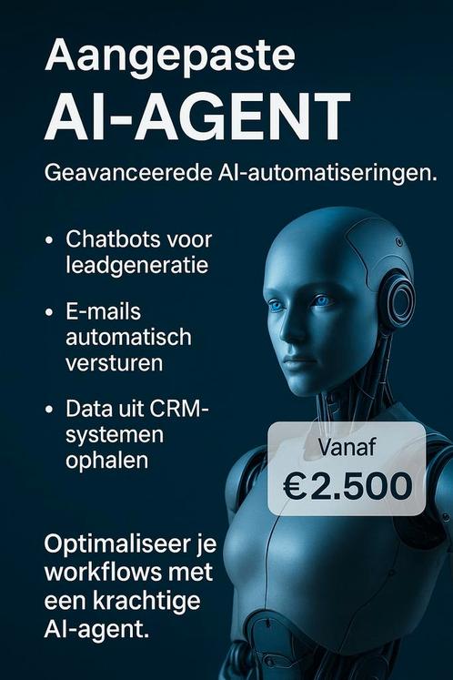 AI Agent op maat - Digitale medewerker voor jouw bedrijf, Diensten en Vakmensen, Computer en Internet experts