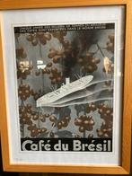 Poster cafe du brasil, Ophalen of Verzenden