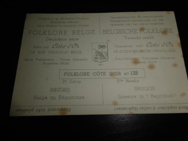 Prentkaarten"Belgische Folklore"- Cote D'or, Verzamelen, Foto's en Prenten, Gebruikt, Foto, Overige onderwerpen, Ophalen of Verzenden