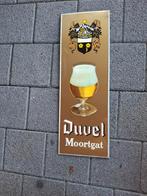 Oud bordje duvel moortgat, Verzamelen, Biermerken, Ophalen of Verzenden, Zo goed als nieuw, Reclamebord, Plaat of Schild, Duvel