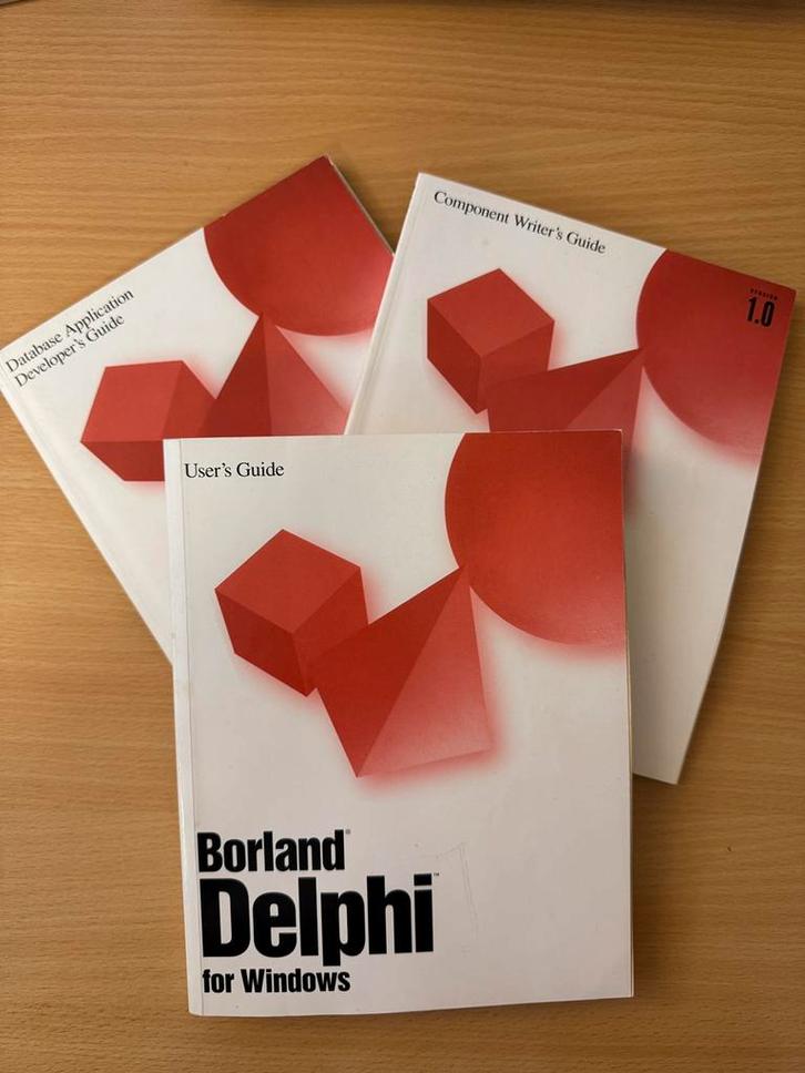 3x computerboeken (Borland Delphi for Windows), Boeken, Informatica en Computer, Gelezen, Ophalen of Verzenden