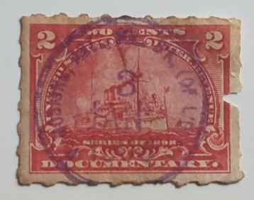 USA 2 cents Stamp Series of 1898 Documentary