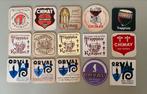 15 oude bierkaartjes Trappist abdij Orval Chimay Westmalle, Verzamelen, Biermerken, Viltje(s), Gebruikt, Ophalen of Verzenden