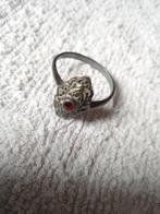 Ring met steen, Gebruikt, Ophalen of Verzenden, 17 tot 18, Met edelsteen