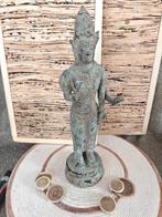 Statue Bronze Dieu Hindou finition antique, Enlèvement ou Envoi, Comme neuf