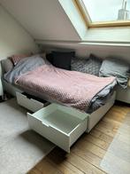 Bed nordli  IKEA, 90 cm, Eenpersoons, Wit, Ophalen