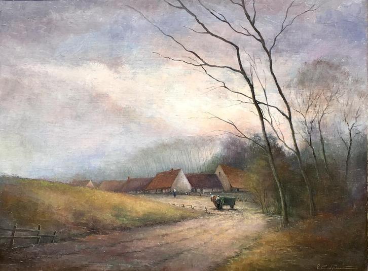 Schilderij Pros Colpaert, Antiek en Kunst, Kunst | Schilderijen | Klassiek, Ophalen