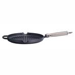 Grillpan Ronneby Bruk Maestro RVS Greep 28 cm, Huis en Inrichting, Keuken | Potten en Pannen, Ophalen, Gebruikt
