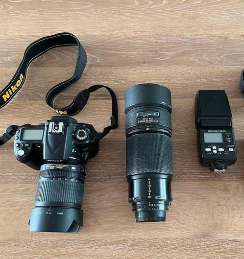 Nikon D-90 met 2 lenzen, flits, fototas en statief, Audio, Tv en Foto, Foto | Lenzen en Objectieven, Zo goed als nieuw, Ophalen