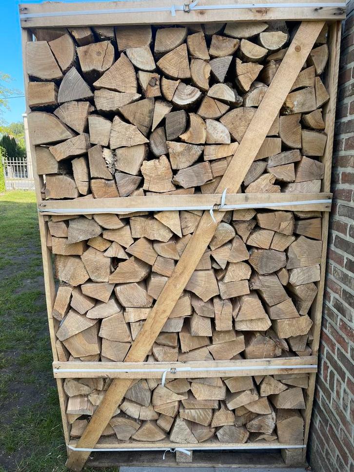 Droog brandhout eik beuk 2.4 cup gratis geleverd aan huis, Tuin en Terras, Brandhout, Blokken, Eikenhout, 6 m³ of meer, Ophalen of Verzenden