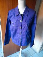 Paars jeansvestje mt 46, Ophalen of Verzenden, Zo goed als nieuw, Maat 46/48 (XL) of groter, Paars