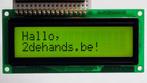 16x2 LCD display module Arduino GWMSM160208 HD44780, Ophalen of Verzenden, Zo goed als nieuw