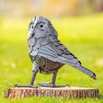 statue - chouette en métal, Antiquités & Art, Enlèvement ou Envoi