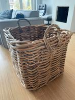 Grote rieten mand, Huis en Inrichting, Woonaccessoires | Schalen en Manden, Ophalen, Gebruikt