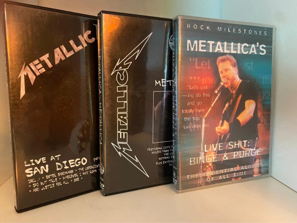 Metallica 3 dvds, Verzenden