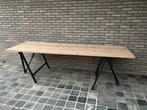 Grote tafel steigerhout metalen poten, Ophalen