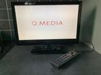 Q.Media 17.3" (44 cm) Full HD LED TV, TV, Hi-fi & Vidéo, Télévisions, Comme neuf, LED, Enlèvement ou Envoi