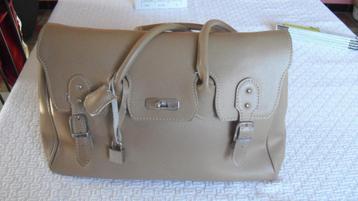 Sac à main beige 