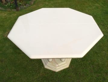 Table de Salle à Manger hexagonale, Blanc Laqué beschikbaar voor biedingen