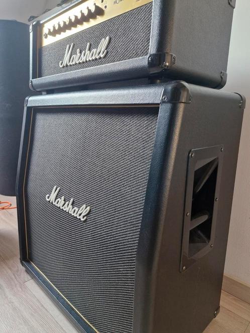 Marshall Head + Cab - Full Stack Gitaarversterker, Muziek en Instrumenten, Versterkers | Bas en Gitaar, Zo goed als nieuw, Gitaar