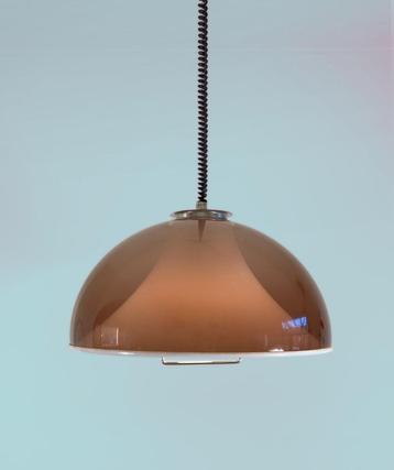 Vintage mushroom hanglamp Italiaans design Space age 70s 