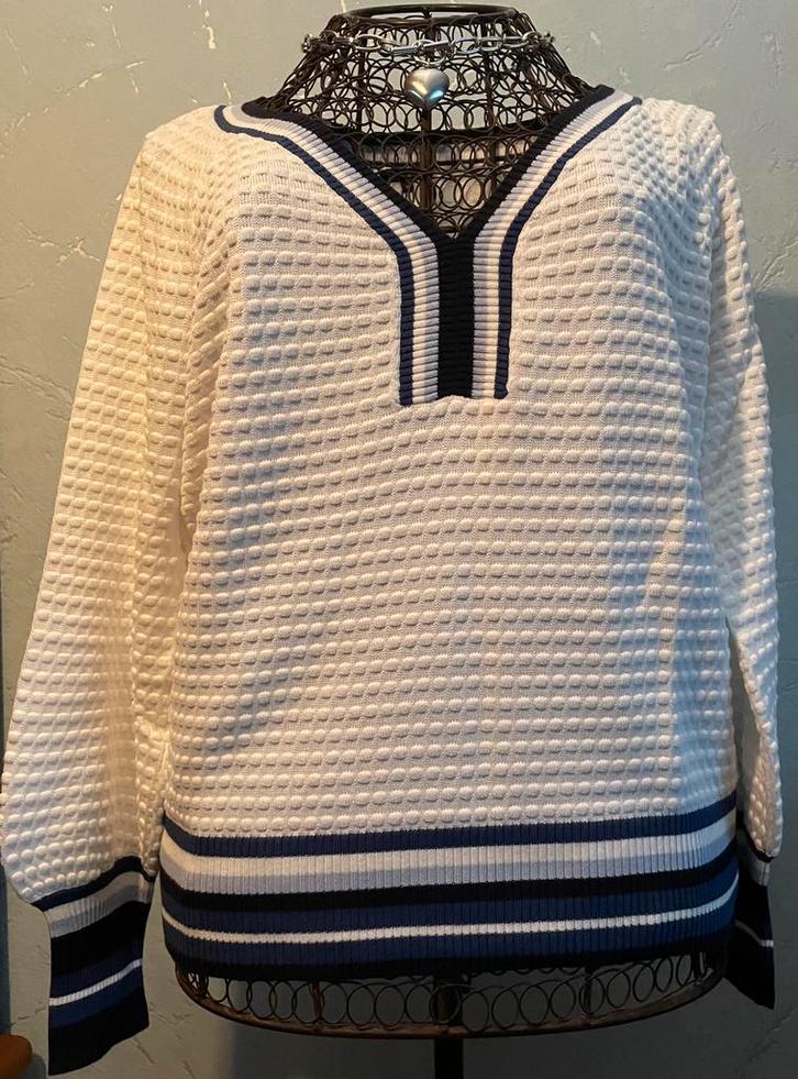 Caroline Biss 36 Zeer mooi V-hals truitje Nieuw, Kleding | Dames, Truien en Vesten, Nieuw, Maat 36 (S), Wit, Ophalen of Verzenden