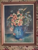 Aquarelle "Vase bleu et fleurs" de Suzanne ANDRE (1974), Antiquités & Art, Enlèvement