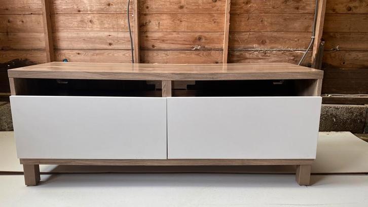 Moderne IKEA tv-meubel – 120x40x50 cm - ophangbaar, Huis en Inrichting, Kasten |Televisiemeubels, Zo goed als nieuw, Minder dan 100 cm