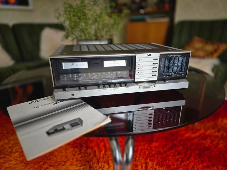 Vintage JVC JR-201L ampli-tuner, Audio, Tv en Foto, Versterkers en Ontvangers, Zo goed als nieuw, Stereo, Minder dan 60 watt, JVC
