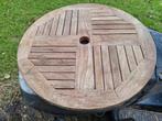 Teak draaiplateau  60 cm doorsnede, Tuin en Terras, Ophalen, Zo goed als nieuw