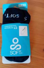 Soft : 3 paar nieuw zwart sneakersokken lage sokken 39 / 42, Nieuw, Ophalen of Verzenden, Maat 39 t/m 42, Kousenvoetjes en Kniekousjes