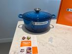 Nieuwe Le Creuset braadpan 24 cm Azure, Gietijzer, Nieuw, Ophalen of Verzenden, Keramische plaat