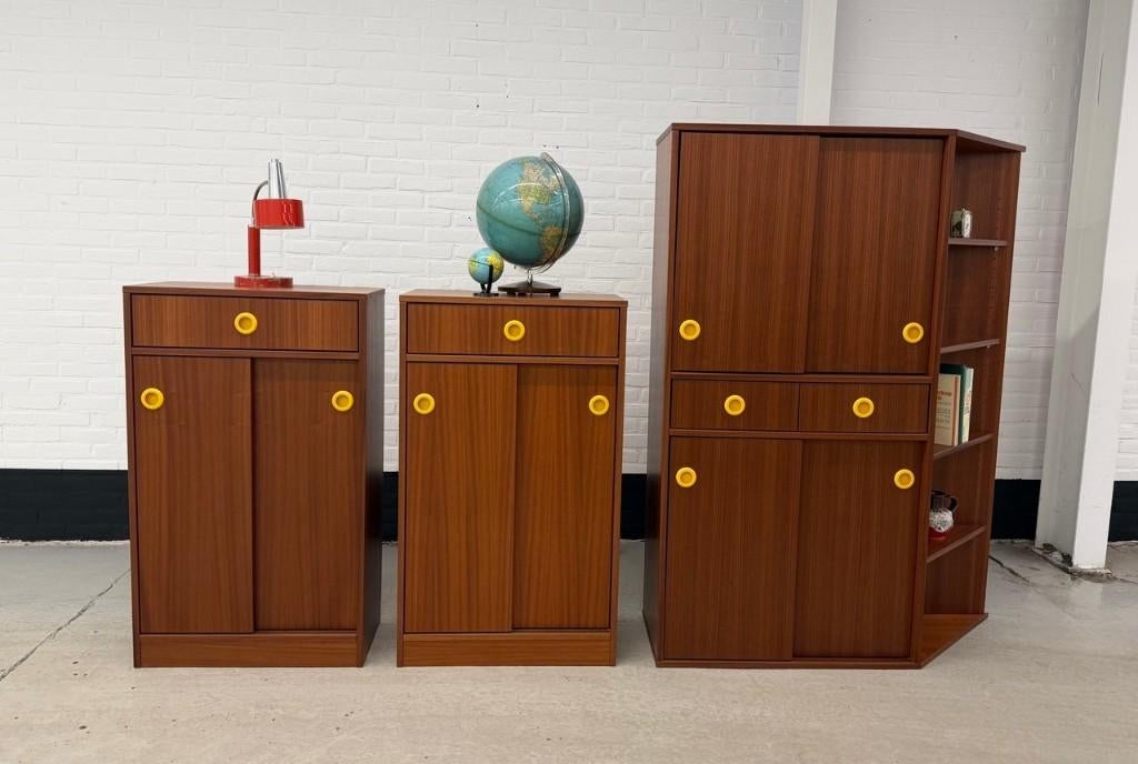 Vintage 3-delig wandmeubel Dycker, Huis en Inrichting, Ophalen