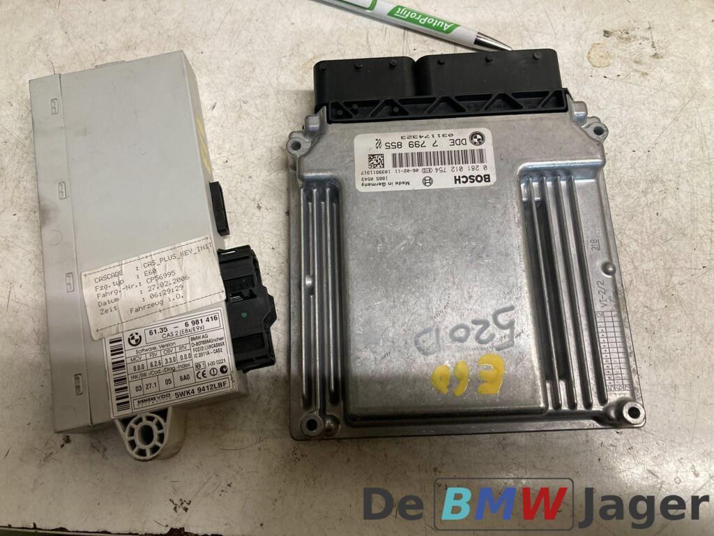 DDE module+CAS2 zonder sleutel m47n2 BMW 5-serie E60 7799855, Auto-onderdelen, Elektronica en Kabels, Gebruikt, Ophalen of Verzenden