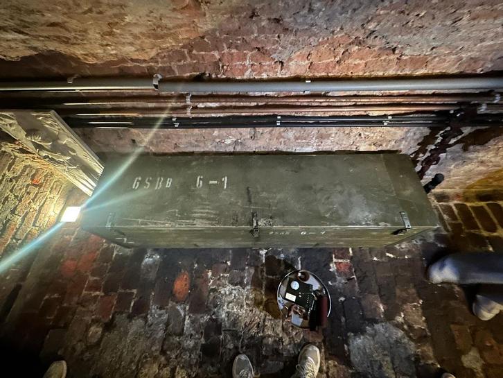 Authentieke militaire transportkist-legerkist XXL vintage, Verzamelen, Militaria | Tweede Wereldoorlog, Ophalen