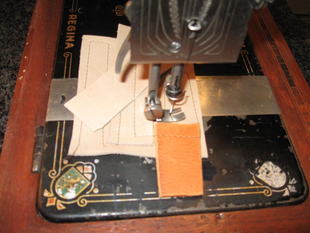 Naaimachine (leerstikker), Ophalen, Gebruikt, Naaimachine