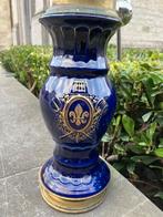 VINTAGE BLAUWE TAPZUIL PORSELEIN BAROCCO ?, Ophalen of Verzenden, Gebruikt