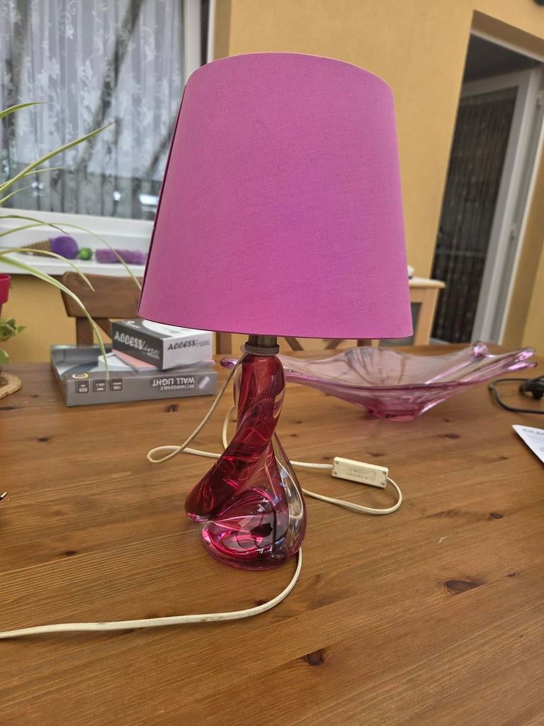 Lampe en cristal val st Lambert model éclairé, Enlèvement