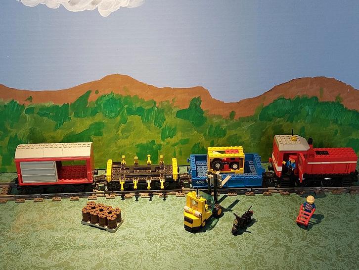 Lego 4563 Laad- en Trekspoorweg, Kinderen en Baby's, Speelgoed | Duplo en Lego, Gebruikt, Lego, Complete set, Ophalen of Verzenden