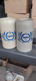 2 choppes grès 1l jupiler, Collections, Enlèvement ou Envoi, Jupiler
