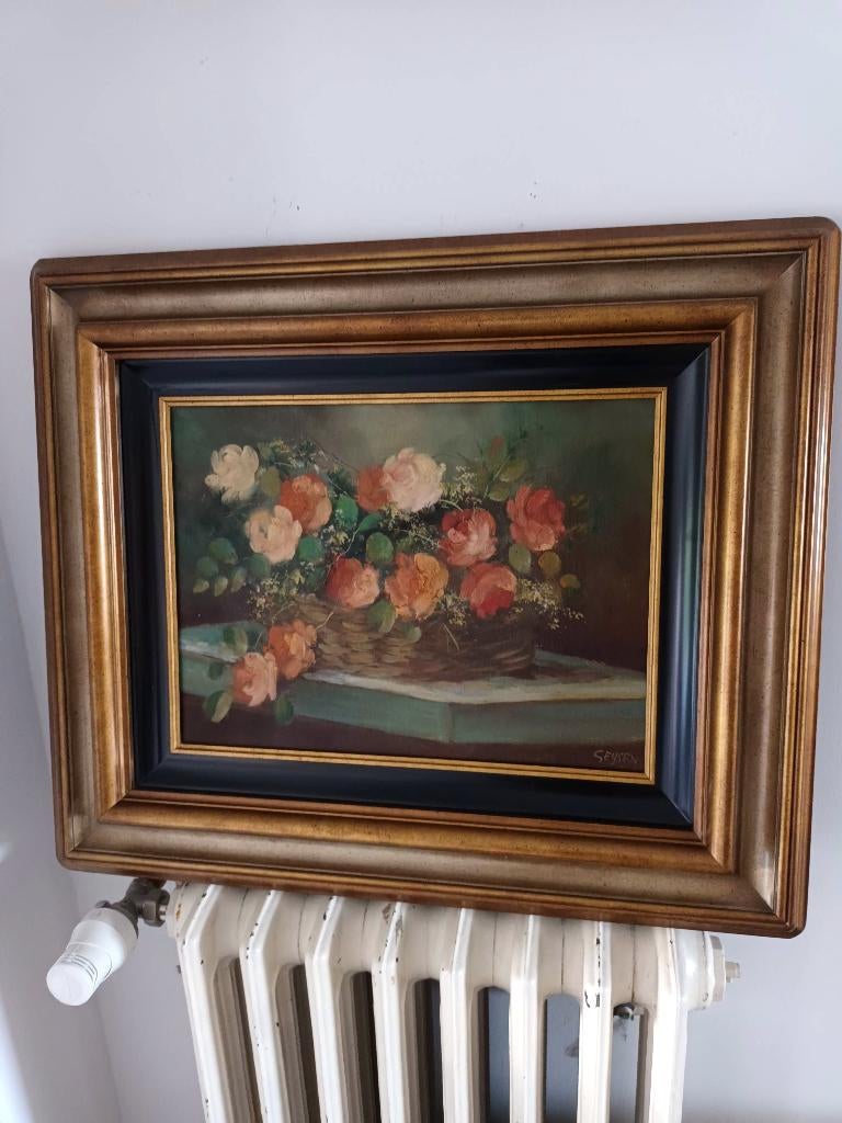 Peinture fleurs début xx ème, Antiquités & Art, Art | Peinture | Classique, Envoi