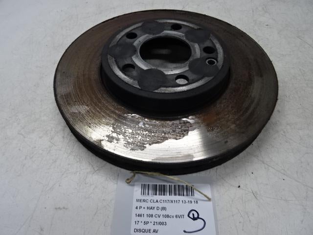 REMSCHIJF Mercedes-Benz CLA (117.3) (01-2013/03-2019), Gebruikt, Mercedes-Benz, Mevr. I. Hauben, Rue de l'Espoir 34 34
4030  GRIVEGNÉE, BE