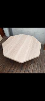Table basse en marbre travertin, Maison & Meubles, Enlèvement