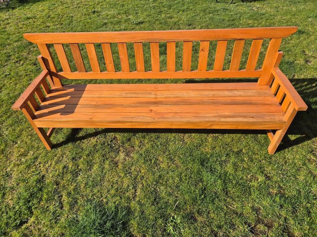 Nieuwe mahonie hout tuinbank, Ophalen, Hout