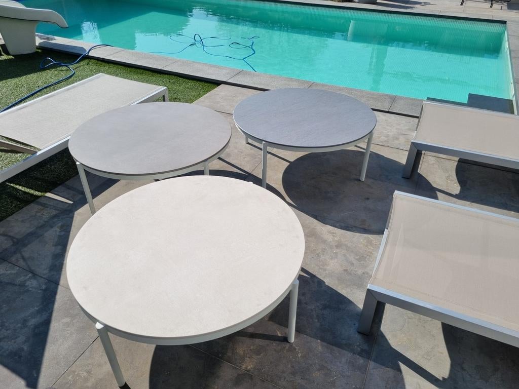 NIEUWE ronde tafeltjes JARDINICO VOLTE dia90cm, Ophalen